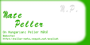 mate peller business card