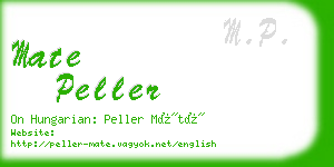 mate peller business card